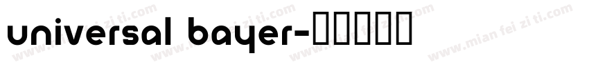 Universal Bayer字体转换